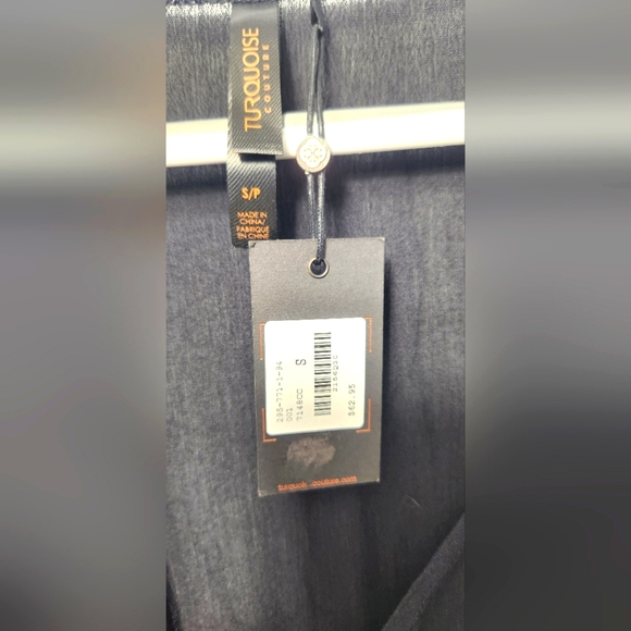 NWT Turquoise couture wrap dress - Picture 2 of 3